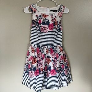 Floral striped dress